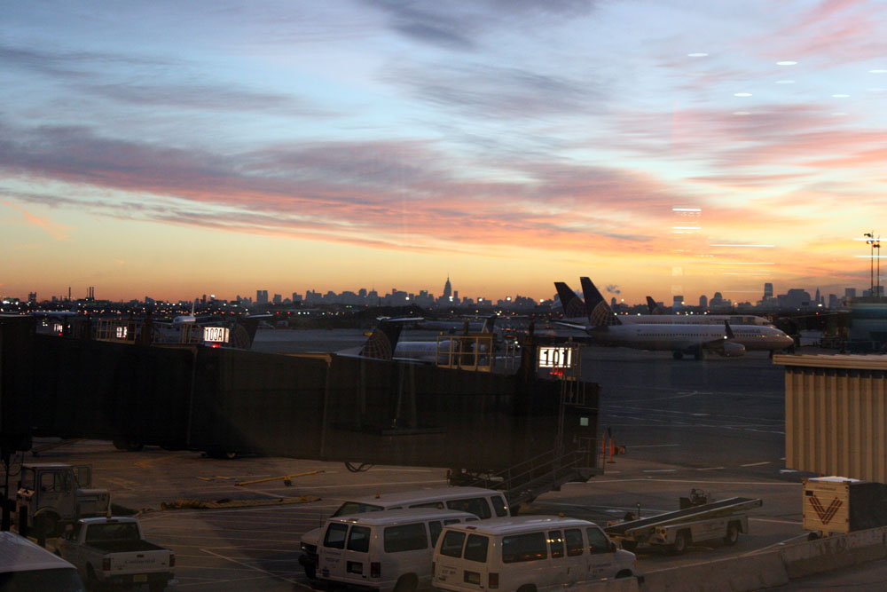 Sunrise at Newark Intl Airport